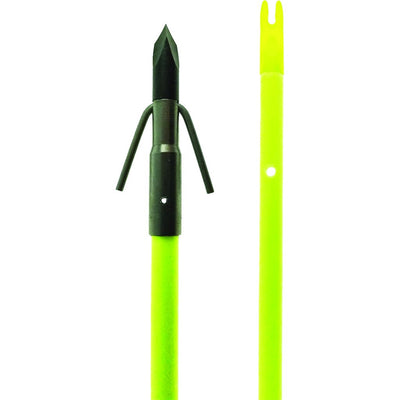 Muzzy Classic Fish Arrow With Gar Point Chartreuse