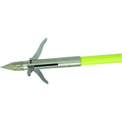 Muzzy Classic Fish Arrow W- Iron 3 Point Chartreuses