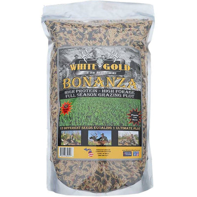 White Gold Bonanza Seed13 Lbs. General Hunting White Gold Reaper Gear ReaperGear.com Bow Hunting Store Black Friday Cyber Monday Sale