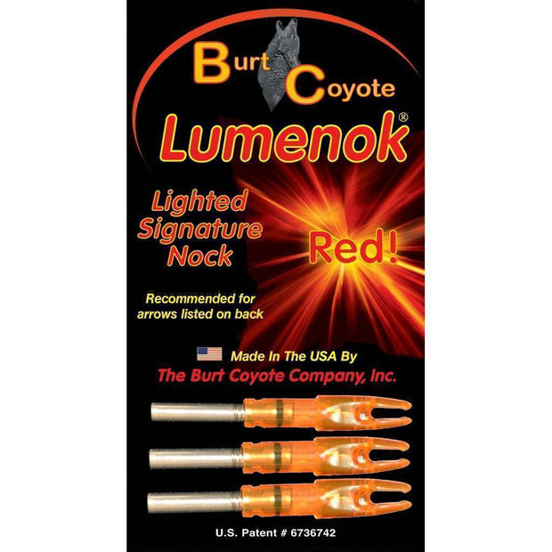 Lumenok Lighted Nock HD Orange S Nock 3 pk. Archery Lumenok Reaper Gear ReaperGear.com Bow Hunting Store Black Friday Cyber Monday Sale