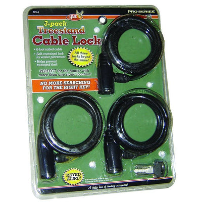 HME Treestand Cable Locks 3 pk. General Hunting HME Reaper Gear ReaperGear.com Bow Hunting Store Black Friday Cyber Monday Sale