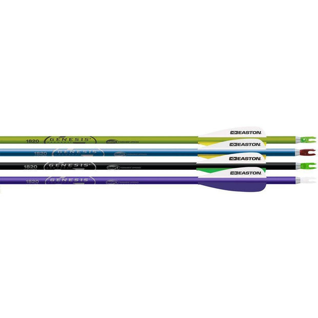 Easton Genesis V2 Arrows Purple-black-blue-green 1820 72 Pk. Archery Easton Reaper Gear ReaperGear.com Bow Hunting Store Black Friday Cyber Monday Sale