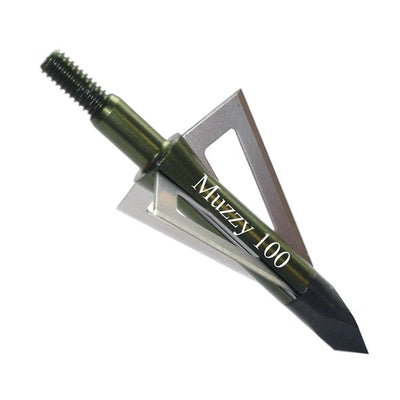 Muzzy Screw-In Broadhead 3 Blade 100 gr. 6 pk. Archery Muzzy Reaper Gear ReaperGear.com Your Bow Hunting Headquarters, Best Prices & FREE SHIPPING! Black Friday Cyber Monday Sale