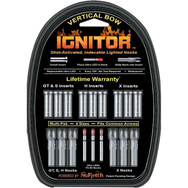 NuFletch Ignitor Nocks Red Universal Fit 3 pk. Archery NuFletch Reaper Gear ReaperGear.com Your Bow Hunting Headquarters, Best Prices & FREE SHIPPING! Black Friday Cyber Monday Sale