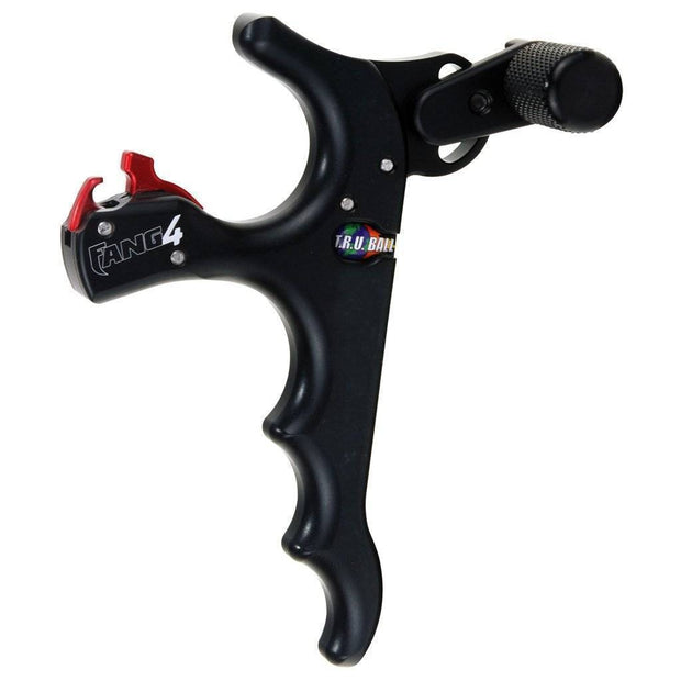 Tru Ball Fang 4 Release Black 4 Finger Archery Tru Ball Reaper Gear ReaperGear.com Bow Hunting Store Black Friday Cyber Monday Sale