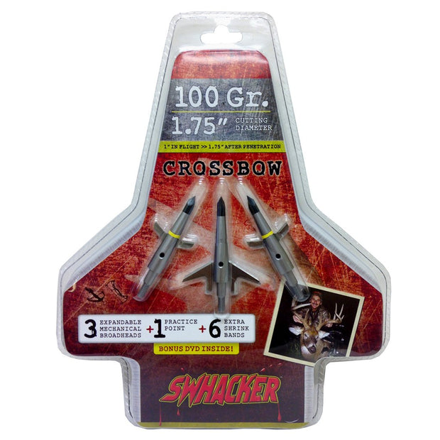 Swhacker Crossbow Broadhead 100 Gr. 1.75 In. 3 Pk.