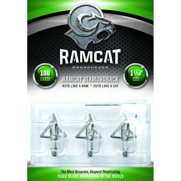 Ramcat Diamondback Broadheads Replacement Blades 100gr. 9pk. Archery Ramcat Reaper Gear ReaperGear.com Your Bow Hunting Headquarters, Best Prices & FREE SHIPPING! Black Friday Cyber Monday Sale