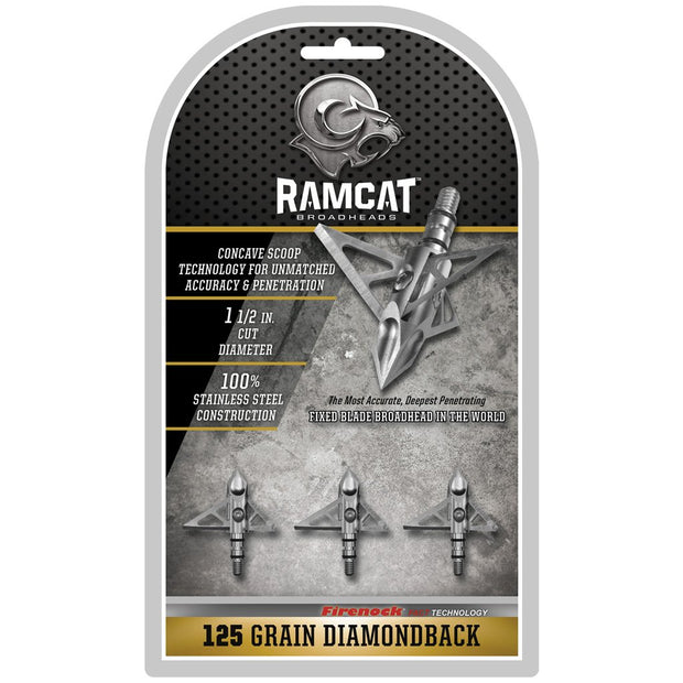 Ramcat Diamondback Broadheads 125 Gr. 3 Pk.