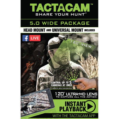 Tactacam 5.0 Camera Package Wide Angle