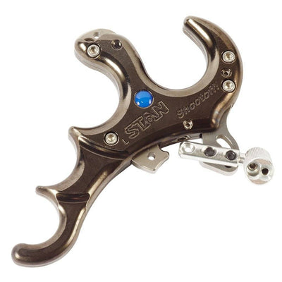 Stan Shootoff Tl Heavy Metal Release Black 4 Finger Large Archery Stanislawski Reaper Gear ReaperGear.com Bow Hunting Store Black Friday Cyber Monday Sale