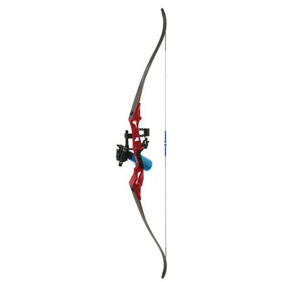 Fin Finder Bank Runner Recurve Winch Pro Pkg Red 35lbs. Rh