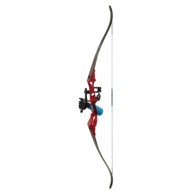Fin Finder Bank Runner Recurve Winch Pro Pkg Red 35lbs. Rh
