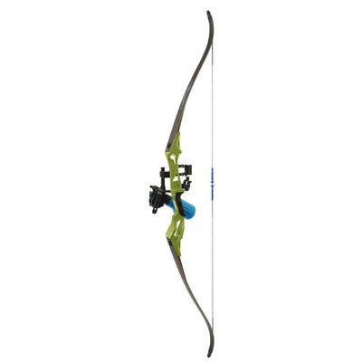 Fin Finder Bank Runner Recurve Winch Pro Pkg Green 35lbs. Rh