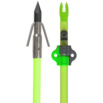 Muzzy Classic Fish Arrow With Carp Point Chartreuse